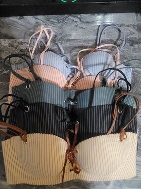 5 Super Cute Padded Pushup Bras NWOT A